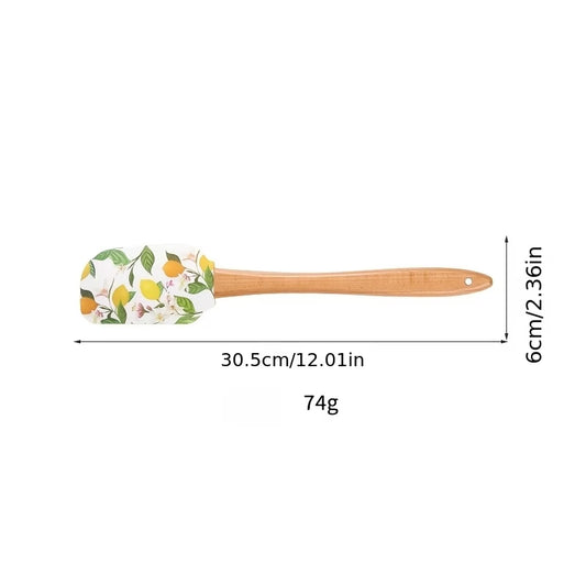 Silicone Spatula with Wooden Handle